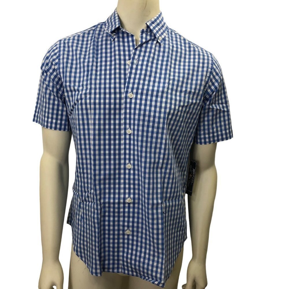 AMERICAN LIVING MENS‎ SHORT SLEEVE BUTTON DOWN SHIRTS SM NEW WITH TAG